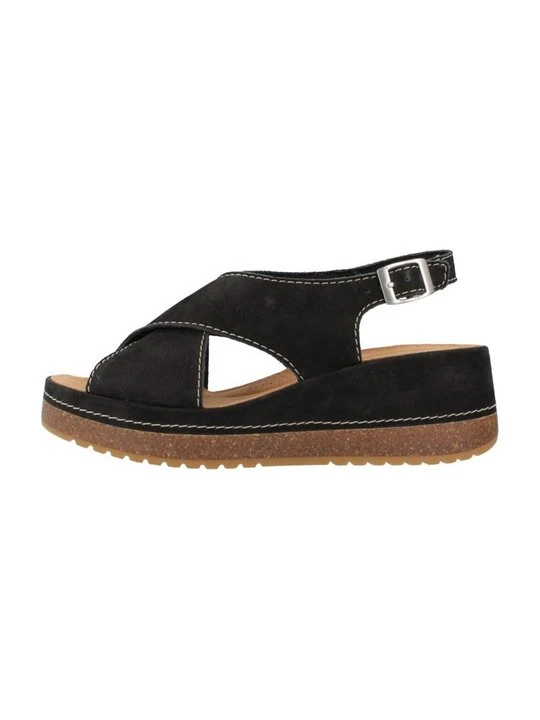 Zdjęcie produktu Sandały na koturnie Clarks czarny
