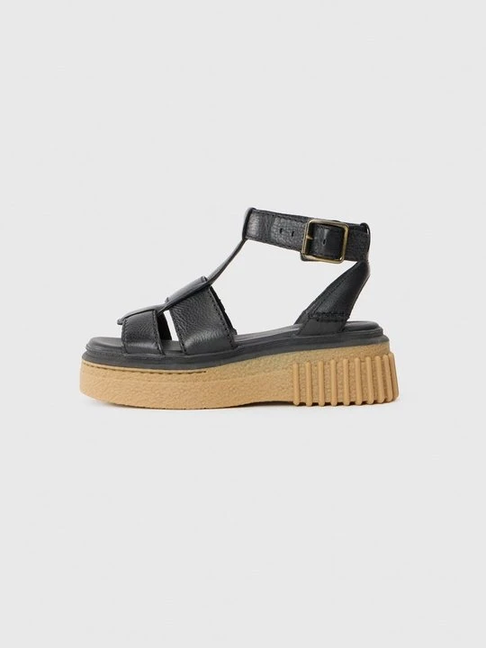 Zdjęcie produktu Sandały na koturnie Clarks czarny