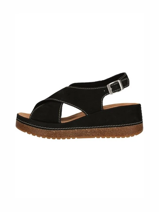 Zdjęcie produktu Sandały na koturnie Clarks czarny
