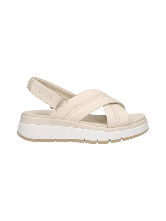 Zdjęcie produktu Sandały na koturnie Clarks biały