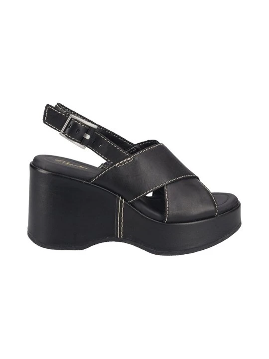 Zdjęcie produktu Sandały na koturnie Clarks czarny