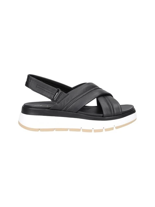 Zdjęcie produktu Sandały na koturnie Clarks czarny