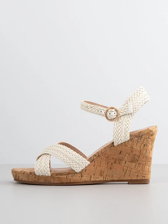 Zdjęcie produktu Sandały na koturnie Head Over Heels biały