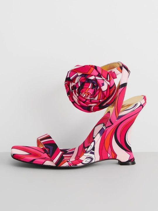 Zdjęcie produktu Sandały na koturnie Jeffrey Campbell różowy