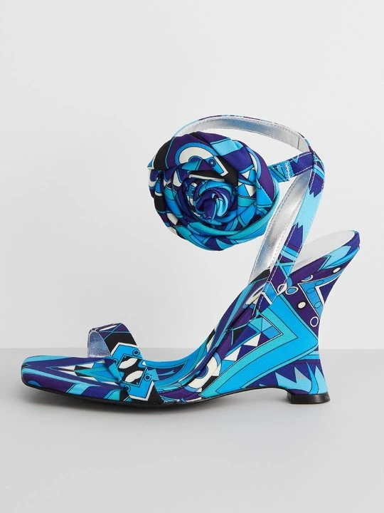 Zdjęcie produktu Sandały na koturnie Jeffrey Campbell niebieski