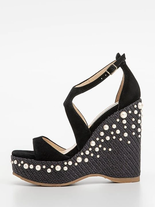 Zdjęcie produktu Sandały na koturnie Jimmy Choo czarny