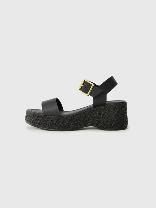 Zdjęcie produktu Sandały na koturnie Steve Madden czarny