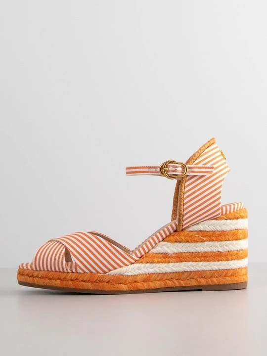 Zdjęcie produktu Sandały na koturnie Stuart Weitzman pomarańczowy