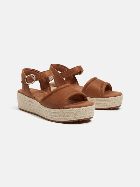 Zdjęcie produktu Sandały na koturnie Timberland brązowy