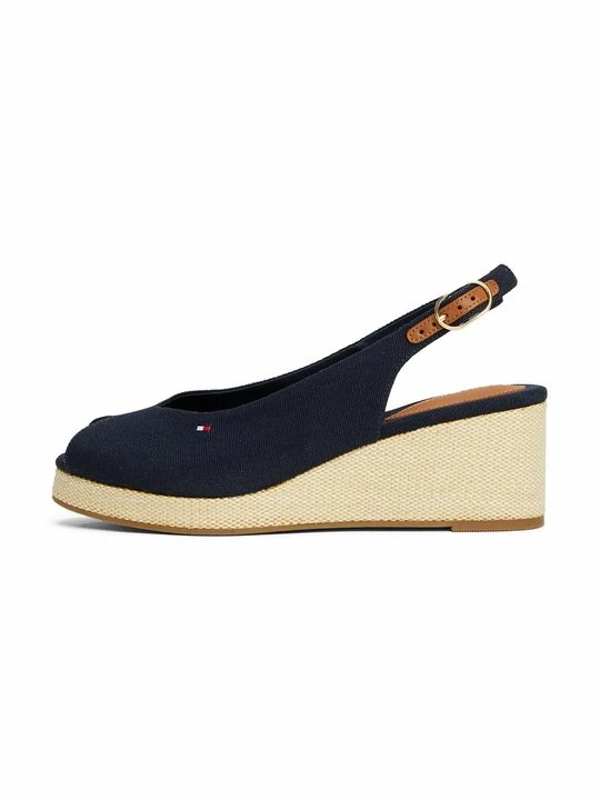 Zdjęcie produktu Sandały na koturnie Tommy Hilfiger granatowy