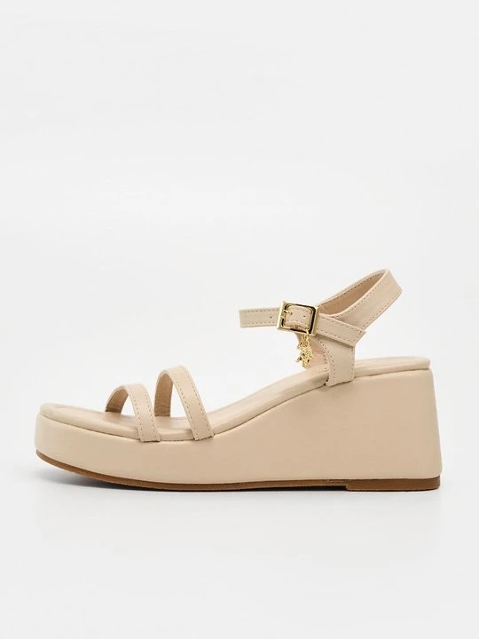 Zdjęcie produktu Sandały na koturnie U.S. POLO ASSN. beżowy