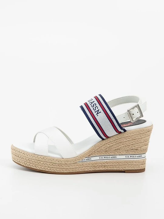 Zdjęcie produktu Sandały na koturnie U.S. POLO ASSN. biały