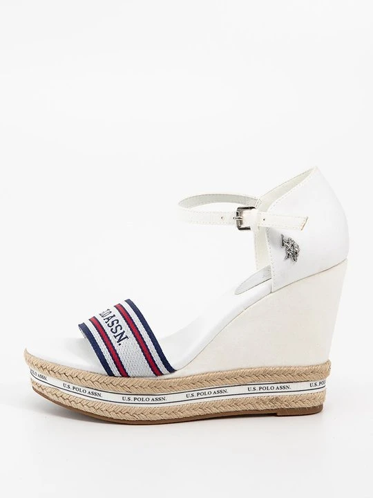 Zdjęcie produktu Sandały na koturnie U.S. POLO ASSN. biały