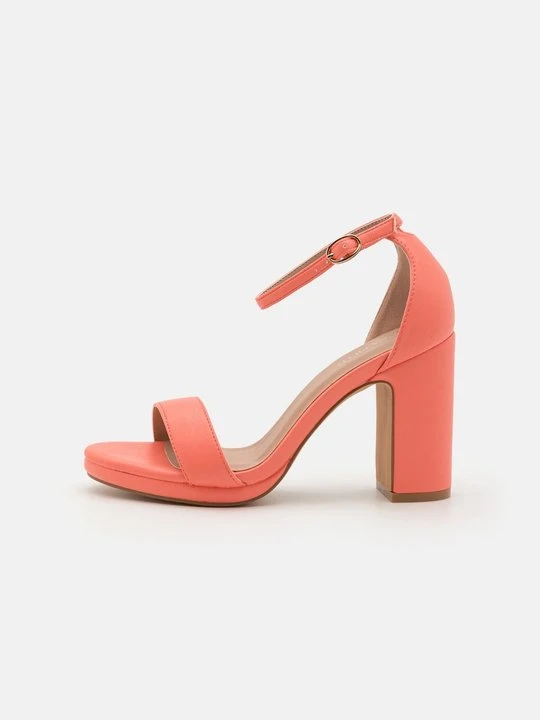 Zdjęcie produktu Sandały na obcasie Anna Field By Zalando koralowy
