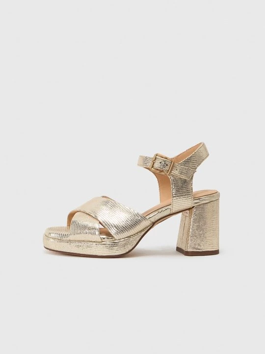 Zdjęcie produktu Sandały na obcasie Clarks złoty