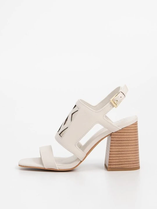 Zdjęcie produktu Sandały na obcasie DKNY mleczny