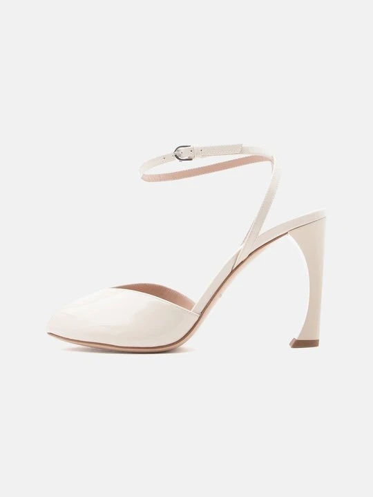 Zdjęcie produktu Sandały na obcasie Emporio Armani mleczny