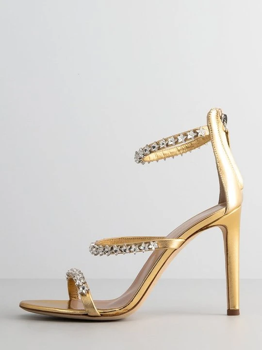 Zdjęcie produktu Sandały na obcasie Giuseppe Zanotti złoty