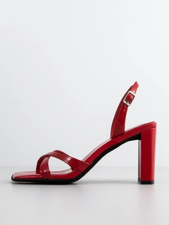 Zdjęcie produktu Sandały na obcasie Jeffrey Campbell czerwony