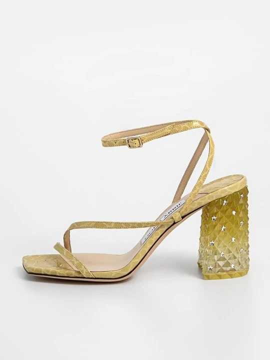Zdjęcie produktu Sandały na obcasie Jimmy Choo jasnozielony