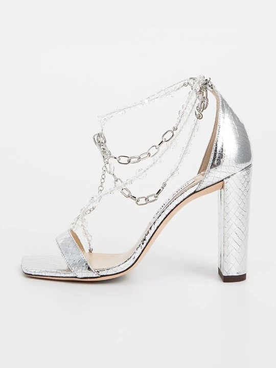 Zdjęcie produktu Sandały na obcasie Jimmy Choo srebrny