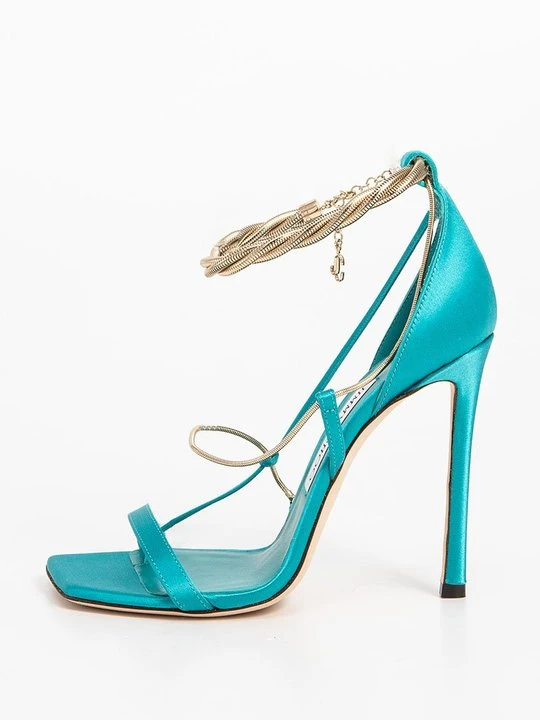 Zdjęcie produktu Sandały na obcasie Jimmy Choo turkusowy