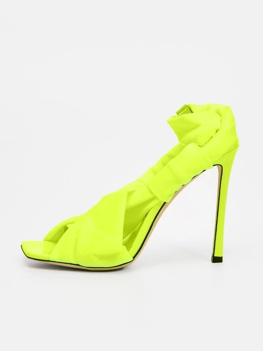 Zdjęcie produktu Sandały na obcasie Jimmy Choo żółty neon
