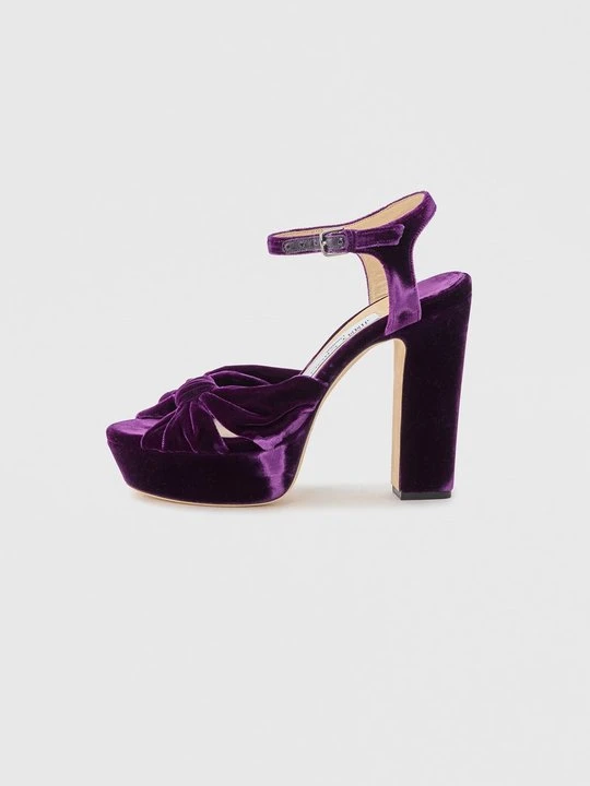 Zdjęcie produktu Sandały na obcasie Jimmy Choo czerwony