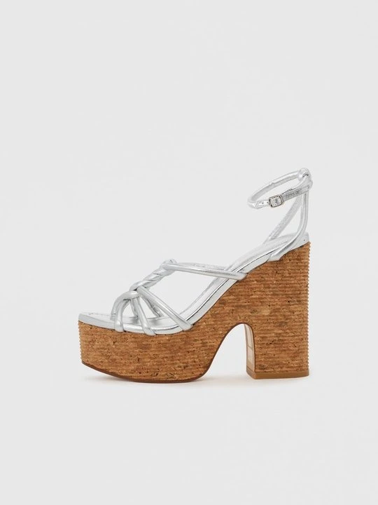 Zdjęcie produktu Sandały na obcasie Jimmy Choo srebrny
