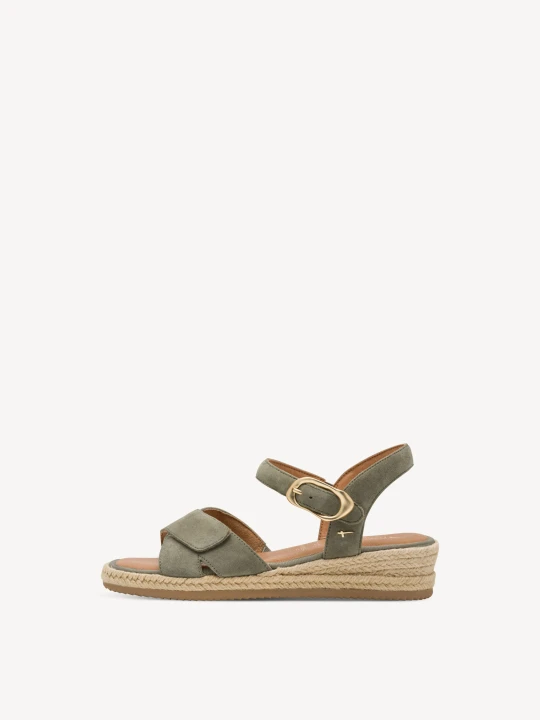 Zdjęcie produktu Sandały na obcasie khaki Tamaris