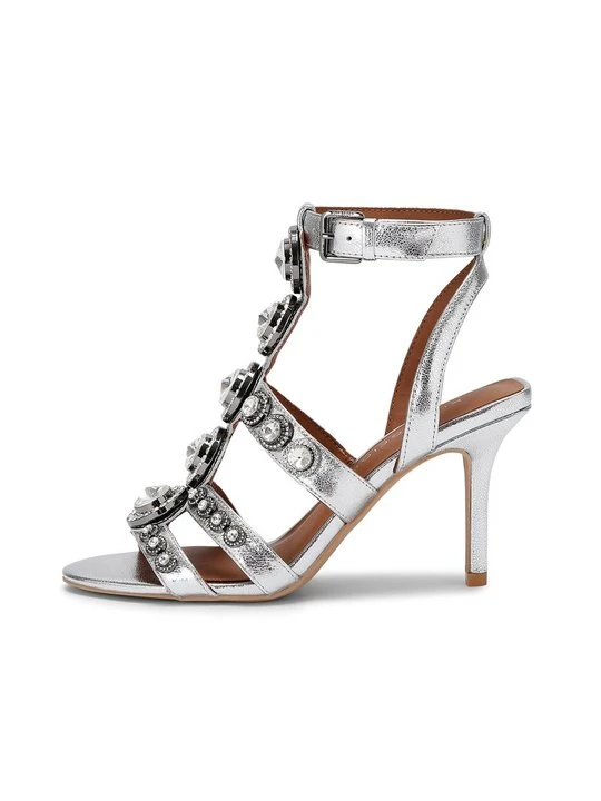 Zdjęcie produktu Sandały na obcasie Kurt Geiger srebrny