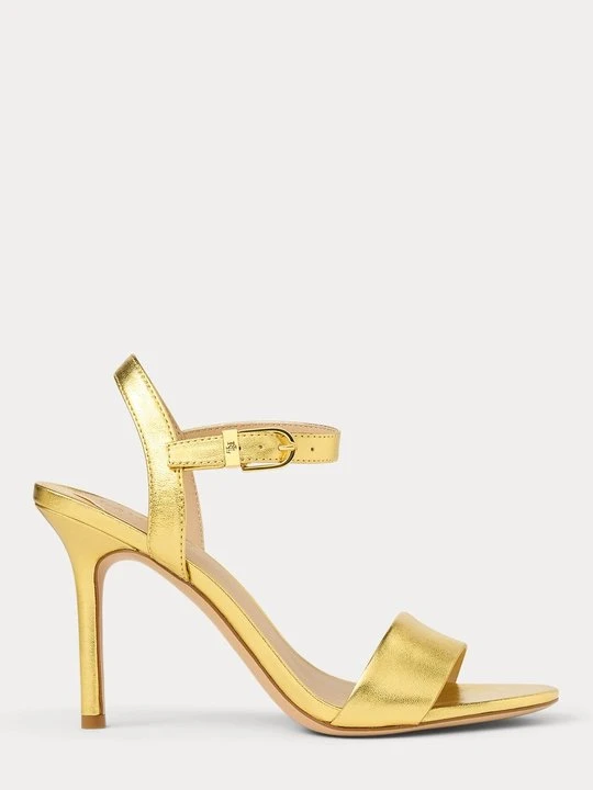 Zdjęcie produktu Sandały na obcasie Lauren Ralph Lauren granatowy