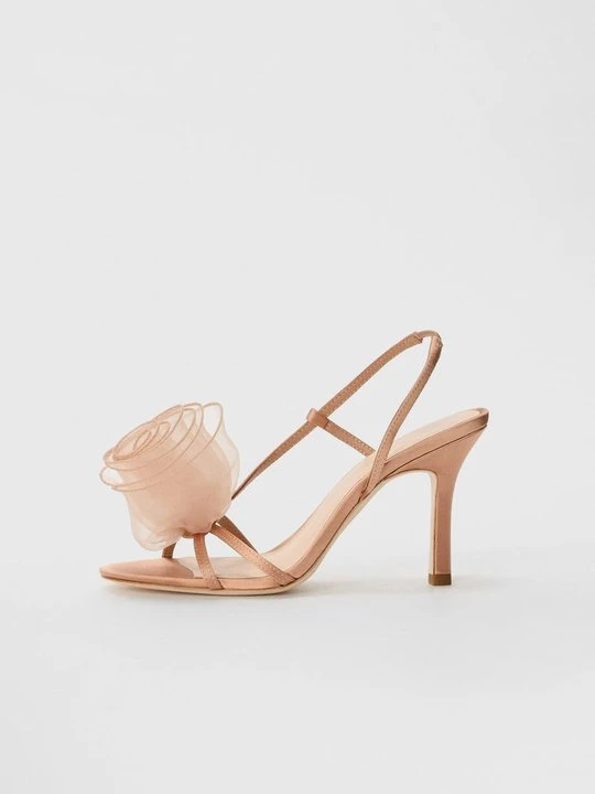 Zdjęcie produktu Sandały na obcasie Loeffler Randall jasnoróżowy