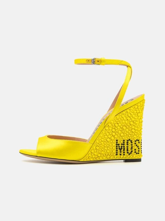 Zdjęcie produktu Sandały na obcasie MOSCHINO żółty