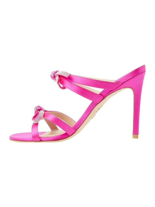 Zdjęcie produktu Sandały na obcasie Stuart Weitzman różowy neon
