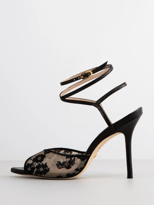 Zdjęcie produktu Sandały na obcasie Stuart Weitzman czarny