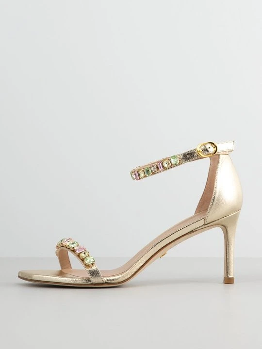 Zdjęcie produktu Sandały na obcasie Stuart Weitzman złoty