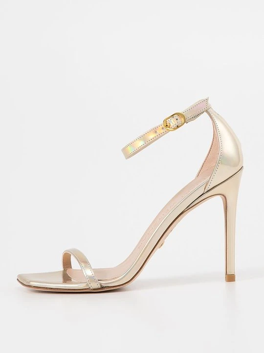 Zdjęcie produktu Sandały na obcasie Stuart Weitzman złoty