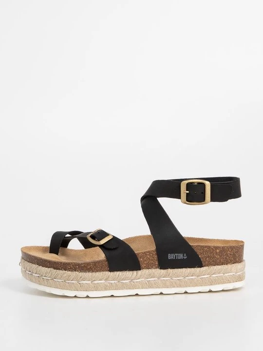 Zdjęcie produktu Sandały na platformie BAYTON czarny