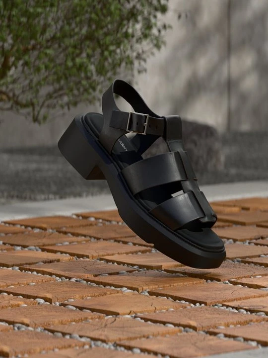 Zdjęcie produktu Sandały na platformie Calvin Klein czarny
