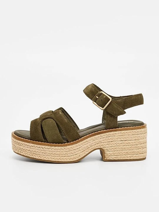 Zdjęcie produktu Sandały na platformie Clarks oliwkowy