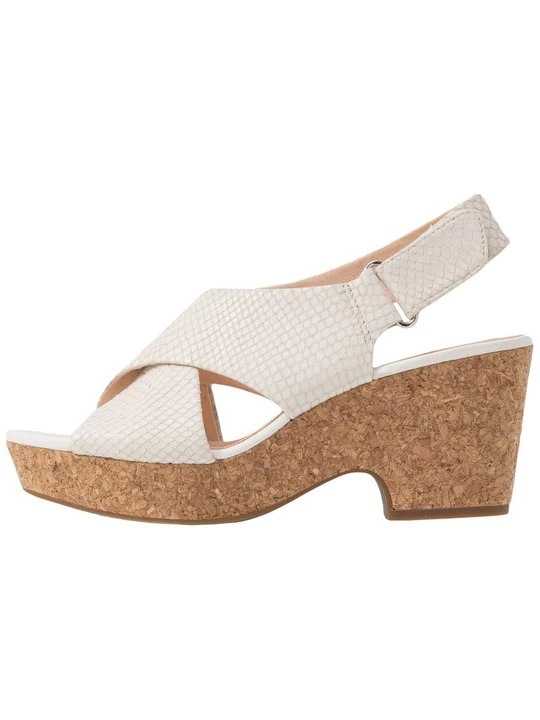 Zdjęcie produktu Sandały na platformie Clarks biały