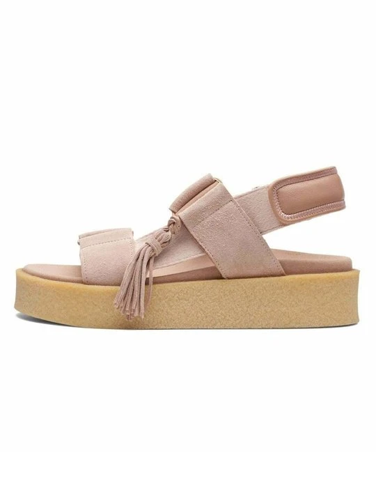 Zdjęcie produktu Sandały na platformie Clarks beżowy