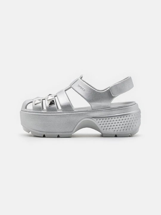 Zdjęcie produktu Sandały na platformie Crocs srebrny