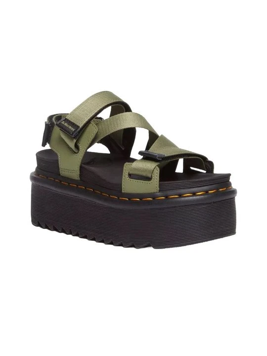 Zdjęcie produktu Sandały na platformie Dr. Martens oliwkowy