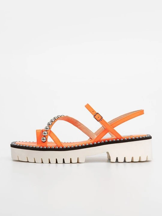 Zdjęcie produktu Sandały na platformie Jimmy Choo neonowy pomarańcz