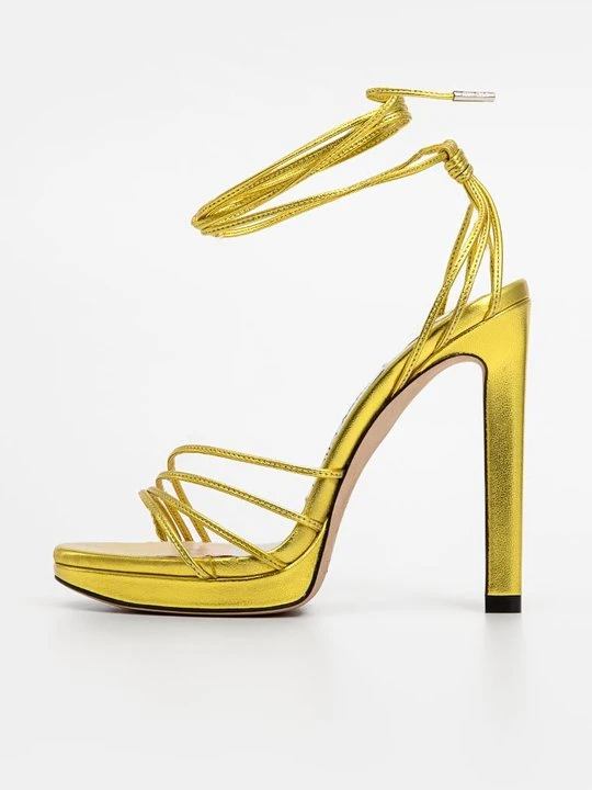 Zdjęcie produktu Sandały na platformie Jimmy Choo złoty