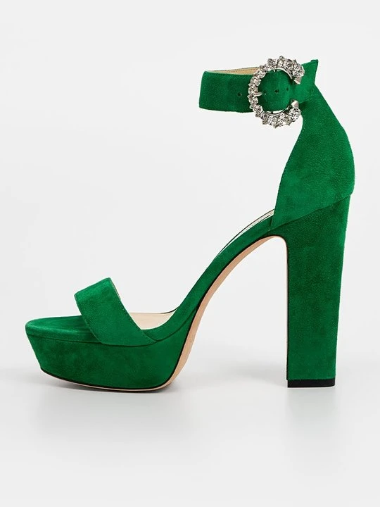 Zdjęcie produktu Sandały na platformie Jimmy Choo zielony