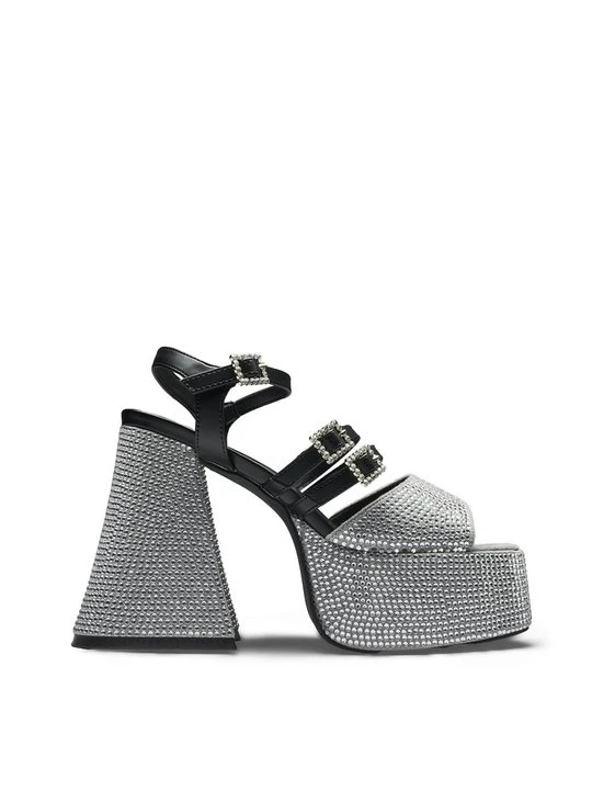 Zdjęcie produktu Sandały na platformie Koi Footwear srebrny