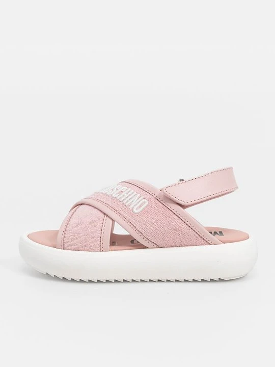 Zdjęcie produktu Sandały na platformie MOSCHINO jasnoróżowy